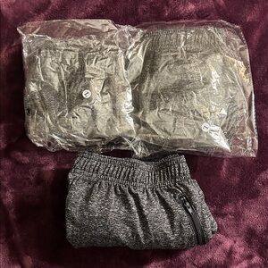 Men's Gray Athletic Shorts Large 5 Pack New